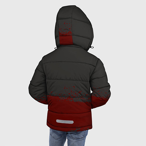 Зимняя куртка для мальчика Игра в кальмара: Арт / 3D-Черный – фото 4