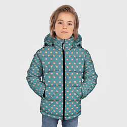 Куртка зимняя для мальчика Паттерн хомячков, цвет: 3D-светло-серый — фото 2