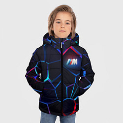 Куртка зимняя для мальчика BMW SPORT 3D плиты цвета 3D-черный — фото 2