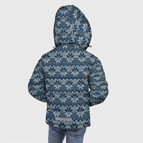 Зимняя куртка для мальчика Северные Узоры алатырь / 3D-Черный – фото 4