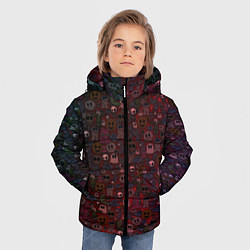 Куртка зимняя для мальчика Большой хэллоуин, цвет: 3D-красный — фото 2