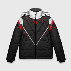 Куртка зимняя для мальчика Футуристический вектор, цвет: 3D-черный