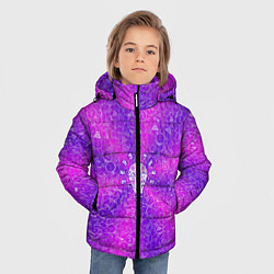 Куртка зимняя для мальчика Лампочка на фоне АПВ 12 2 7 7, цвет: 3D-черный — фото 2