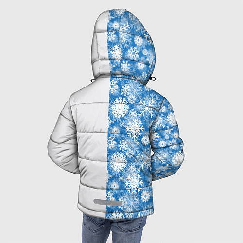 Зимняя куртка для мальчика Подарок от Санты / 3D-Черный – фото 4