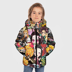 Куртка зимняя для мальчика КЛИНОК РАССЕКАЮЩИЙ СТИКЕРБОМБИНГ, цвет: 3D-красный — фото 2