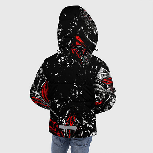 Зимняя куртка для мальчика Берсерк Черная маска / 3D-Черный – фото 4