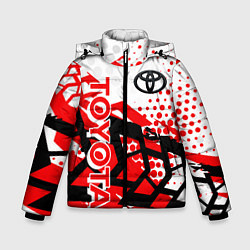 Куртка зимняя для мальчика Toyota Тойота, цвет: 3D-черный