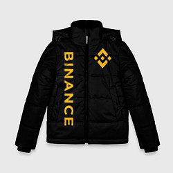 Зимняя куртка для мальчика БИНАНС ЛОГО КАРБОН BINANCE LOGO