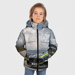 Куртка зимняя для мальчика Mercedes V8 Biturbo Racing Team AMG, цвет: 3D-красный — фото 2