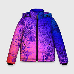 Зимняя куртка для мальчика Абстрактный пурпурно-синий