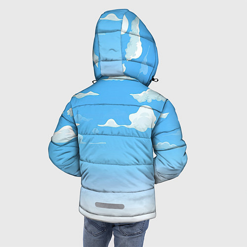 Зимняя куртка для мальчика Летнее небо / 3D-Черный – фото 4
