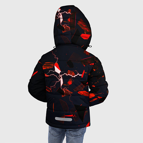 Зимняя куртка для мальчика DOTA 2 3D плиты и молния / 3D-Черный – фото 4