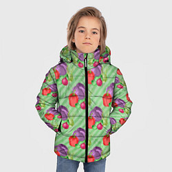 Куртка зимняя для мальчика Vegan Огород, цвет: 3D-черный — фото 2