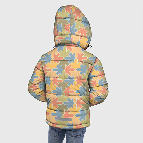 Зимняя куртка для мальчика Лисья в фоне / 3D-Черный – фото 4