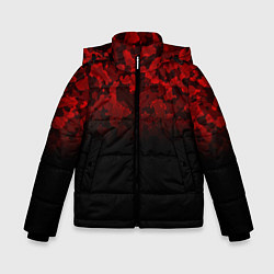 Зимняя куртка для мальчика BLACK RED CAMO RED MILLITARY