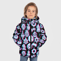 Куртка зимняя для мальчика Новогодний глюк, цвет: 3D-светло-серый — фото 2