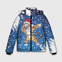 Куртка зимняя для мальчика ГОД ТИГРА 2022 DUB ТИГР, цвет: 3D-светло-серый