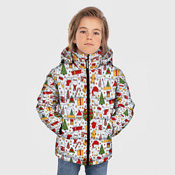 Куртка зимняя для мальчика New Years Mood, цвет: 3D-светло-серый — фото 2