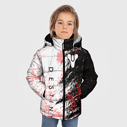 Куртка зимняя для мальчика Destiny Кровавые пятна, цвет: 3D-красный — фото 2