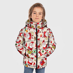 Куртка зимняя для мальчика Дед Мороз!, цвет: 3D-красный — фото 2