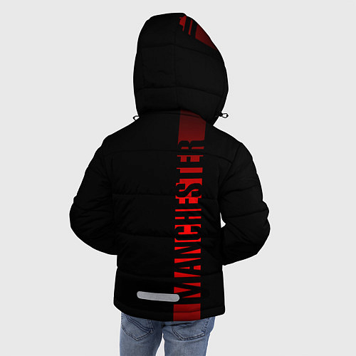 Зимняя куртка для мальчика МАНЧЕСТЕР ЮНАЙТЕД RED LINE / 3D-Черный – фото 4