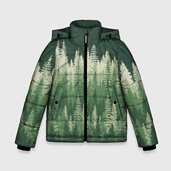 Зимняя куртка для мальчика Елки-палки, хвойный лес
