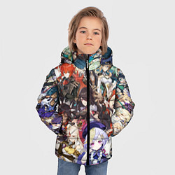 Куртка зимняя для мальчика ПЕРСОНАЖИ GENSHIN IMPACT ЦВЕТНОЙ, цвет: 3D-светло-серый — фото 2