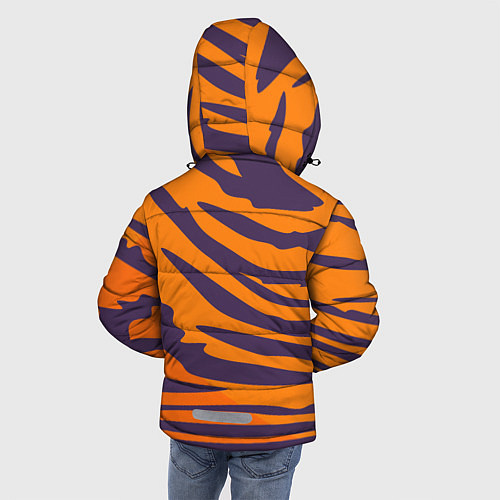 Зимняя куртка для мальчика Тигр с черепом / 3D-Черный – фото 4