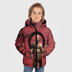Куртка зимняя для мальчика Кратос God of War, цвет: 3D-черный — фото 2