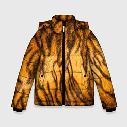 Куртка зимняя для мальчика Шкура тигра 2022, цвет: 3D-светло-серый