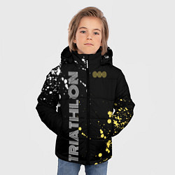 Куртка зимняя для мальчика Triathlon Триатлон, цвет: 3D-черный — фото 2