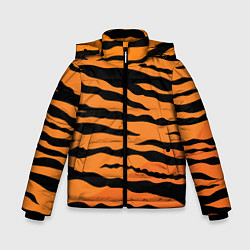 Зимняя куртка для мальчика Шкура тигра вектор