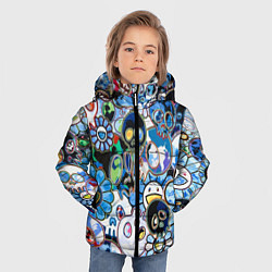 Куртка зимняя для мальчика Буйство синих, цвет: 3D-черный — фото 2