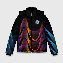 Куртка зимняя для мальчика BMW world exhibition 2021, цвет: 3D-светло-серый