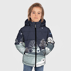 Куртка зимняя для мальчика Мишки 2022, цвет: 3D-светло-серый — фото 2