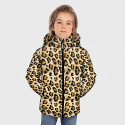 Куртка зимняя для мальчика Пятна Дикого Леопарда, цвет: 3D-черный — фото 2