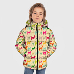Куртка зимняя для мальчика Собаки Разноцветные, цвет: 3D-светло-серый — фото 2