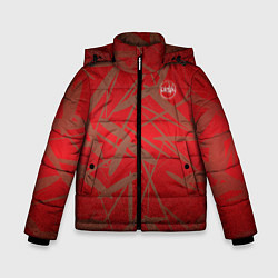 Куртка зимняя для мальчика Бардак Red-Gold Theme, цвет: 3D-черный