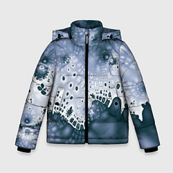 Куртка зимняя для мальчика Коллекция Journey Синий 592-1, цвет: 3D-черный