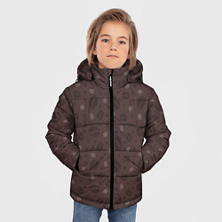 Куртка зимняя для мальчика Кофе - Coffee, цвет: 3D-светло-серый — фото 2