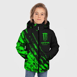 Куртка зимняя для мальчика Monster Energy Текстура, цвет: 3D-черный — фото 2