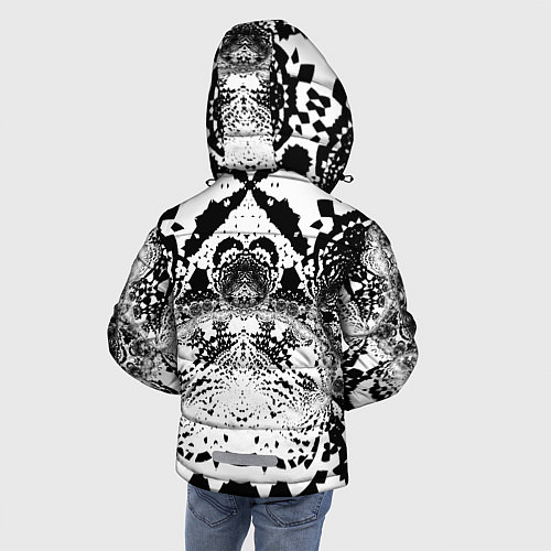 Зимняя куртка для мальчика Коллекция Journey Черно-белый 574-1 Дополнение 1 / 3D-Черный – фото 4