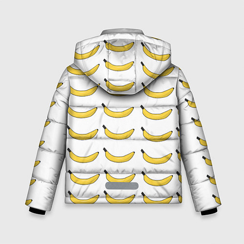 Зимняя куртка для мальчика Крупный Банановый рай / 3D-Светло-серый – фото 2