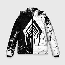 Куртка зимняя для мальчика WARFRAME STALKER BLACK WHITE СТАЛКЕР, цвет: 3D-черный