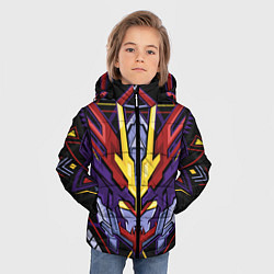 Куртка зимняя для мальчика Везде роботы, цвет: 3D-светло-серый — фото 2
