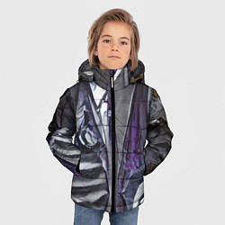 Куртка зимняя для мальчика Ад стиль, цвет: 3D-черный — фото 2