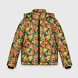 Куртка зимняя для мальчика Pizza Пицца, цвет: 3D-красный