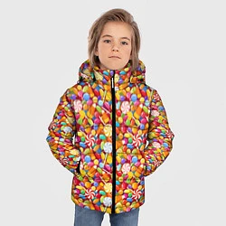Куртка зимняя для мальчика Конфеты и Леденцы, цвет: 3D-красный — фото 2