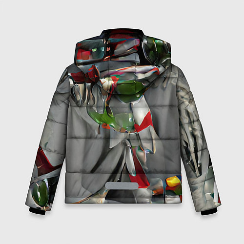 Зимняя куртка для мальчика Старый год / 3D-Светло-серый – фото 2