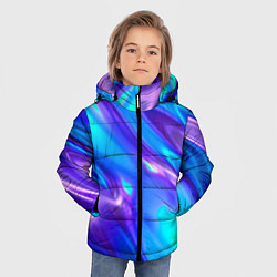 Куртка зимняя для мальчика Neon Holographic, цвет: 3D-черный — фото 2